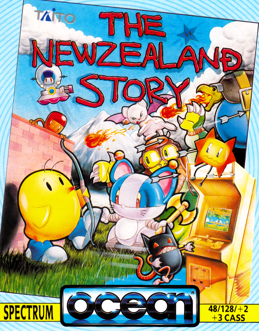 New Zealand Story box art for ZX Spectrum