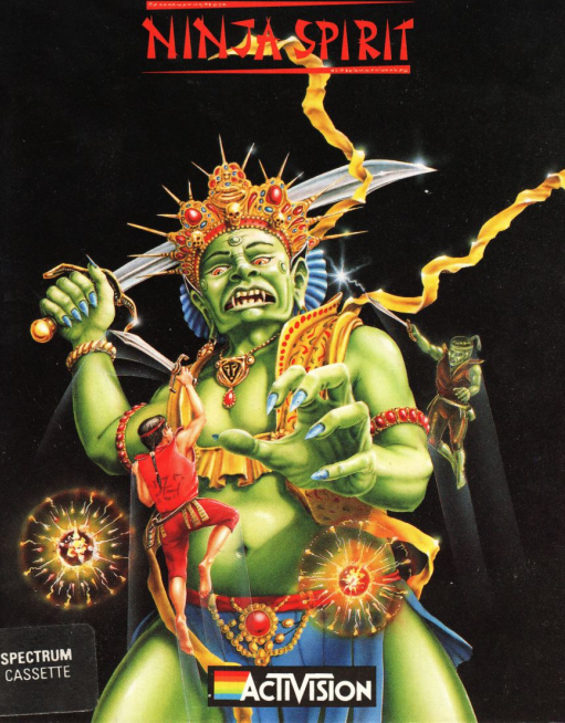 Ninja Spirit box art for ZX Spectrum