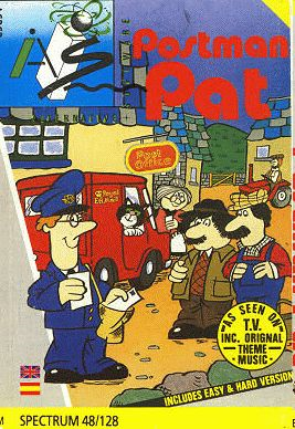 Postman Pat box art for ZX Spectrum