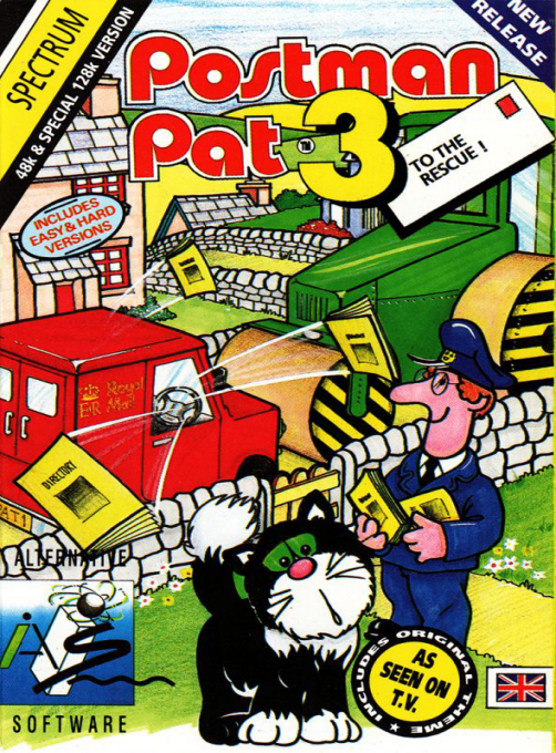 Postman Pat 3: To the Rescue box art for ZX Spectrum