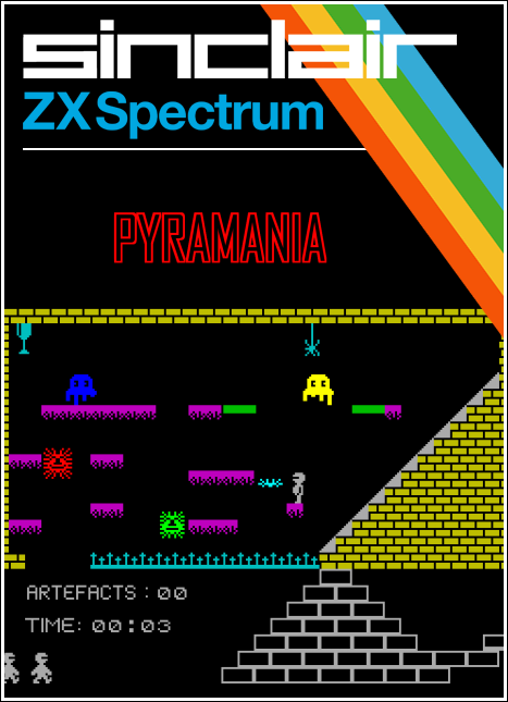 Pyramania box art for ZX Spectrum
