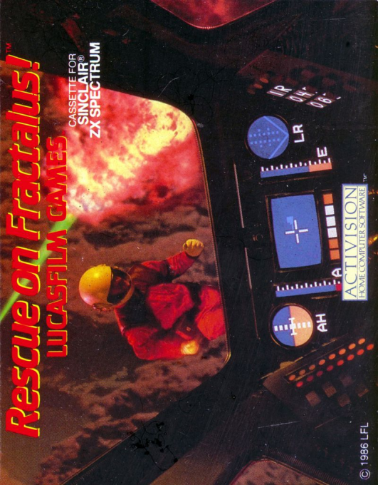 Rescue on Fractalus! box art for ZX Spectrum