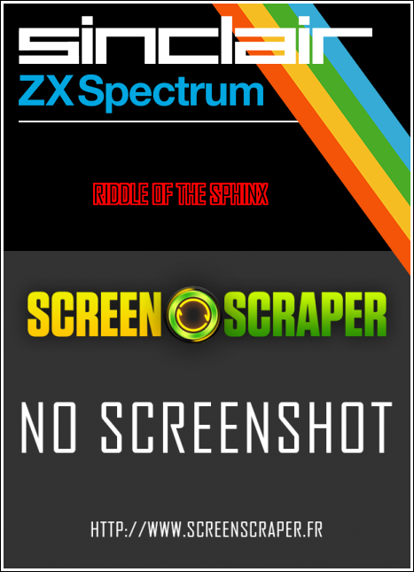 Riddle of the Sphinx box art for ZX Spectrum