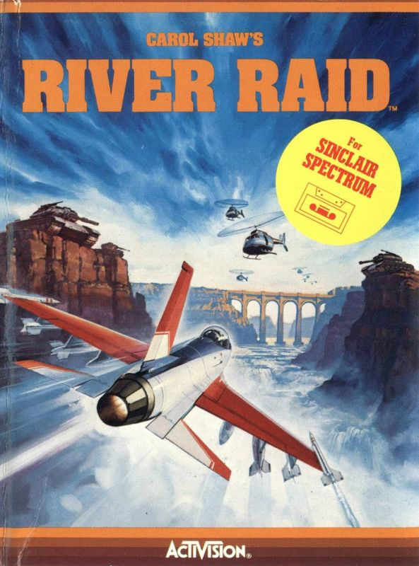 River Raid box art for ZX Spectrum