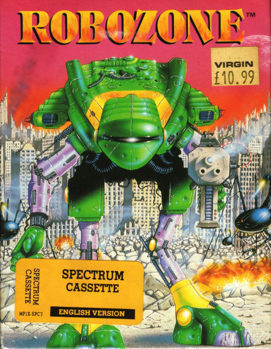Robozone box art for ZX Spectrum
