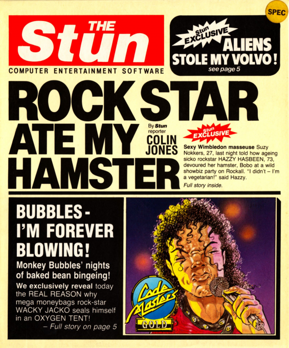 Rock Star Ate My Hamster box art for ZX Spectrum