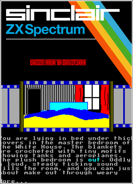 Ronnie Goes to Hollywood box art for ZX Spectrum