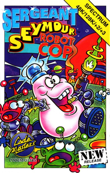 Sergeant Seymour Robot Cop box art for ZX Spectrum