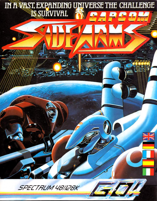 Side Arms box art for ZX Spectrum