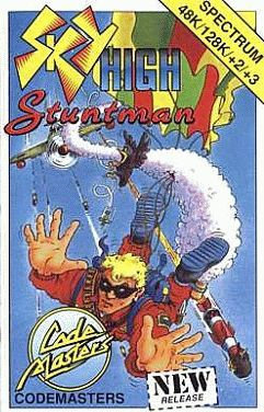 Sky High Stuntman box art for ZX Spectrum