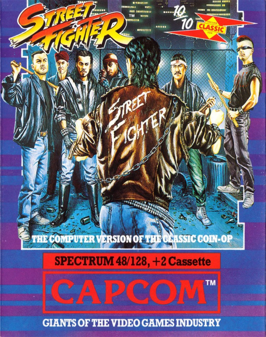 Street Fighter box art for ZX Spectrum