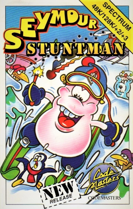 Stuntman Seymour box art for ZX Spectrum