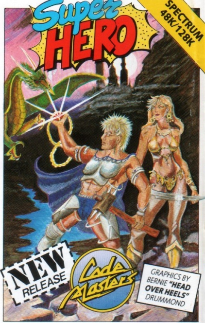 Super Hero box art for ZX Spectrum