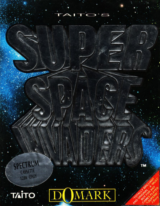 Super Space Invaders box art for ZX Spectrum