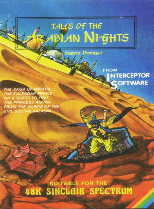 Tales of the Arabian Nights box art for ZX Spectrum