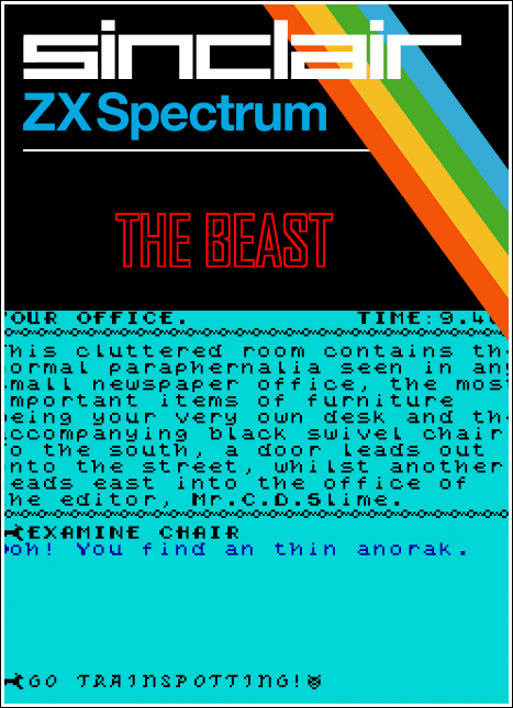 The Beast box art for ZX Spectrum