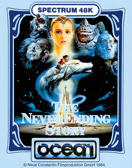 The Neverending Story box art for ZX Spectrum