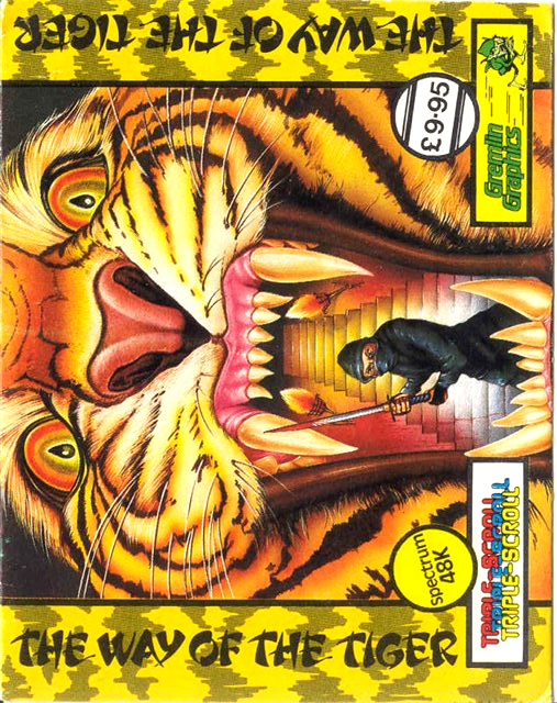 The Way of the Tiger box art for ZX Spectrum