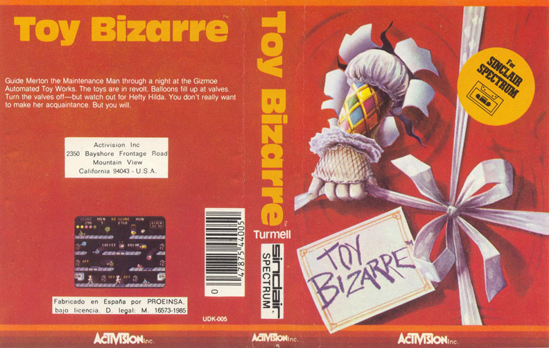 Toy Bizarre box art for ZX Spectrum
