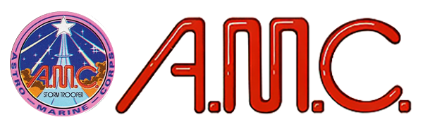 A.M.C.: Astro Marine Corps logo for ZX Spectrum