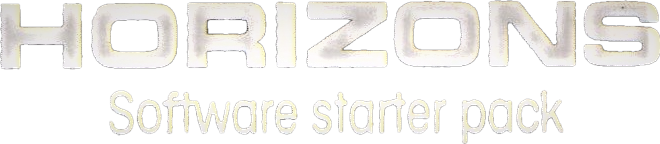 Horizons: Software Starter Pack logo for ZX Spectrum
