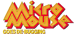 Micro Mouse Goes De-Bugging logo for ZX Spectrum