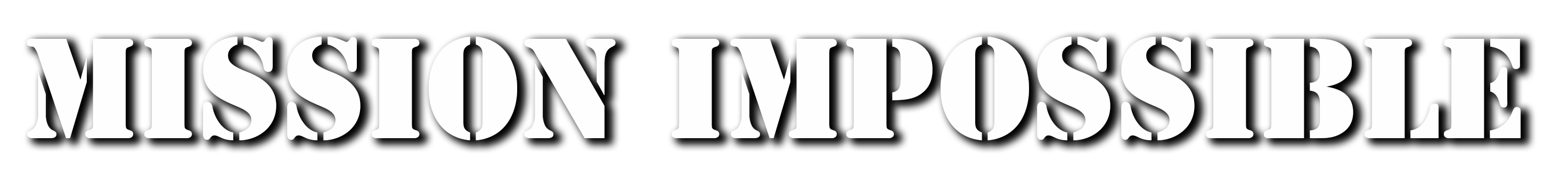 Mission Impossible logo for ZX Spectrum