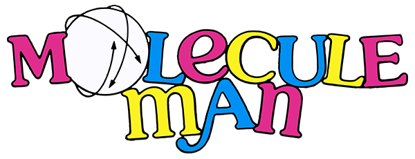 Molecule Man logo for ZX Spectrum