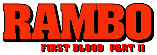 Rambo First Blood Part II logo for ZX Spectrum