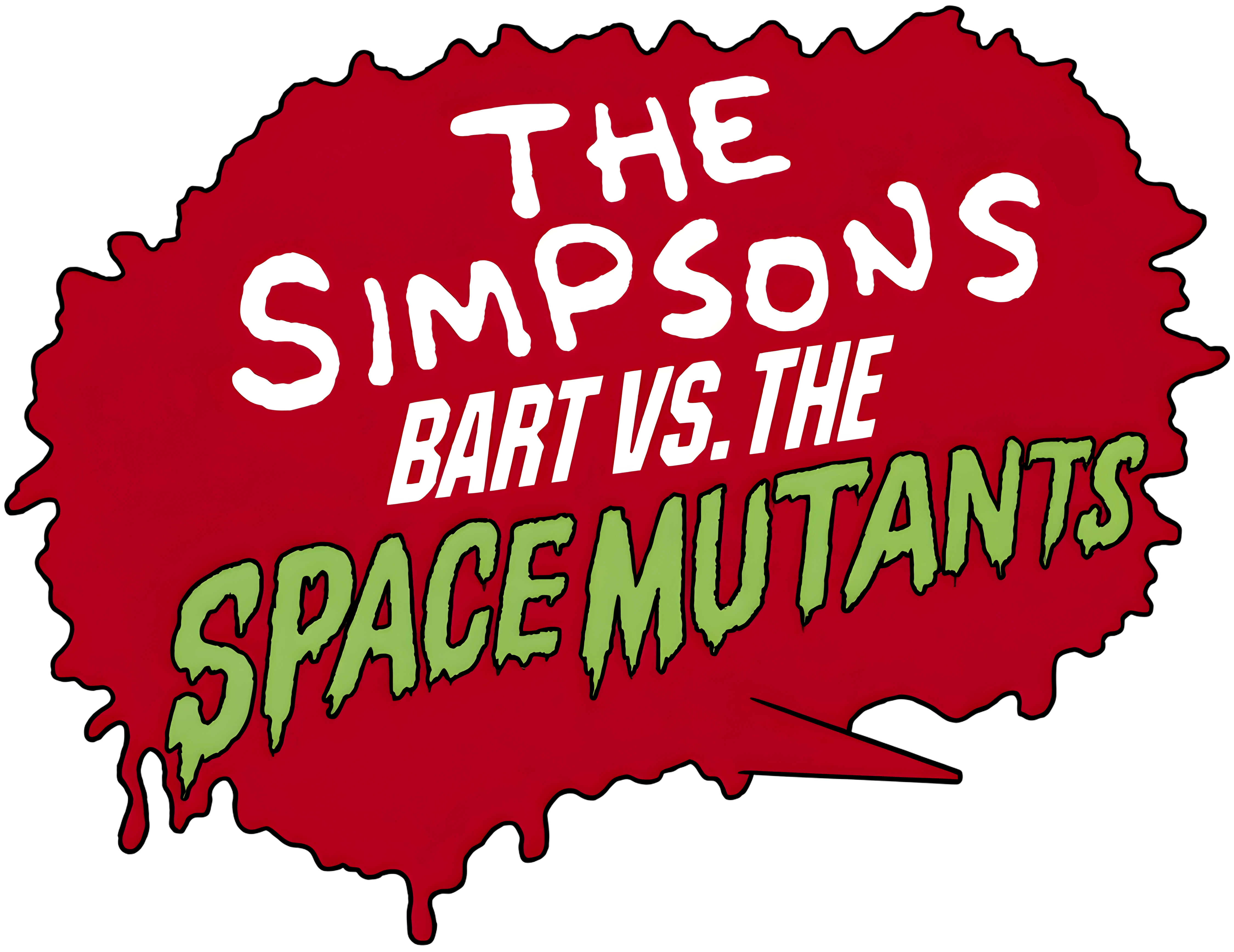 The Simpsons Bart vs the Space Mutants logo for ZX Spectrum