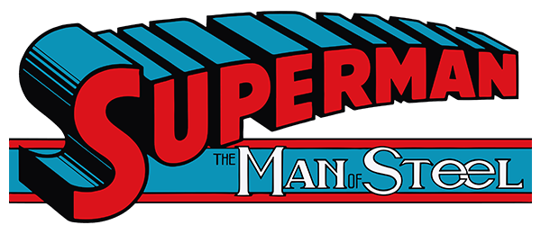 Superman: The Man of Steel logo for ZX Spectrum