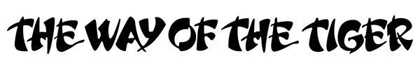 The Way of the Tiger logo for ZX Spectrum