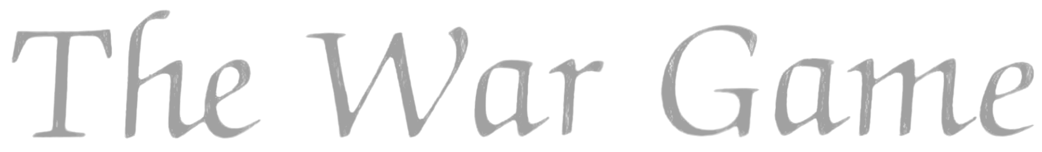 The War Game logo for ZX Spectrum