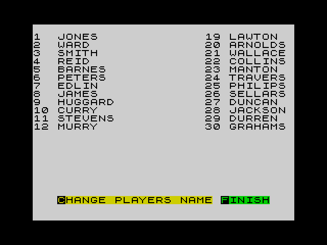 2 Player Superleague screenshot 2 for ZX Spectrum