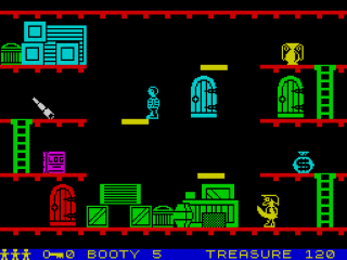 Booty screenshot 3 for ZX Spectrum