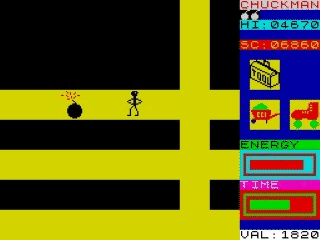 Chuckman screenshot 3 for ZX Spectrum