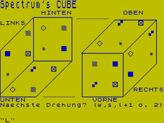 Cube screenshot 2 for ZX Spectrum