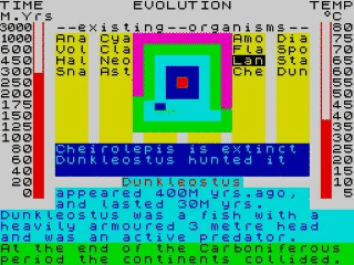 Evolution screenshot 3 for ZX Spectrum
