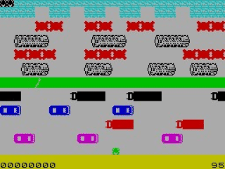 Frogrun screenshot 2 for ZX Spectrum