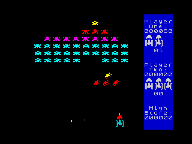 Galaxians screenshot 3 for ZX Spectrum