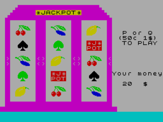 Jackpot screenshot 3 for ZX Spectrum