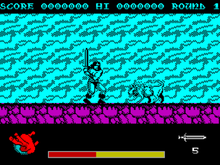 Rastan screenshot 3 for ZX Spectrum