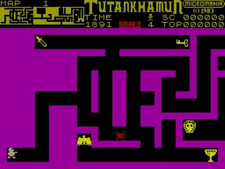 Tutankhamun screenshot 3 for ZX Spectrum