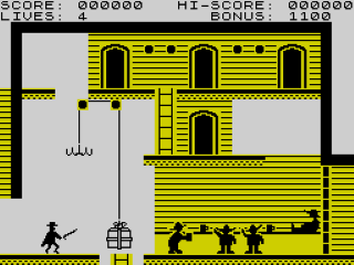 Zorro screenshot 3 for ZX Spectrum