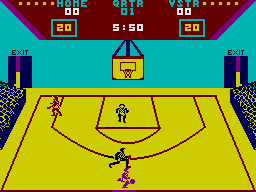 Championship Basketball Two on Two screenshot 2 for ZX Spectrum
