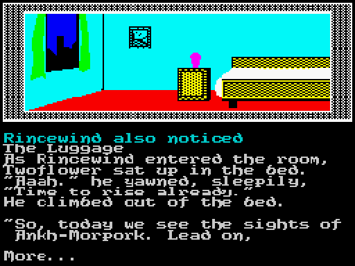 Colour of Magic screenshot 2 for ZX Spectrum