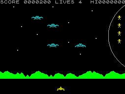 Galactic Abductor screenshot 2 for ZX Spectrum
