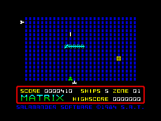 Matrix Gridrunner 2 screenshot 2 for ZX Spectrum