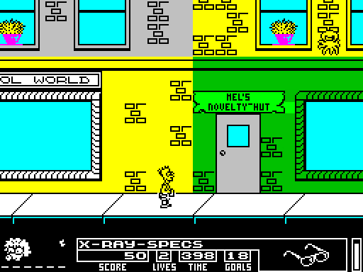 The Simpsons Bart vs the Space Mutants screenshot 4 for ZX Spectrum