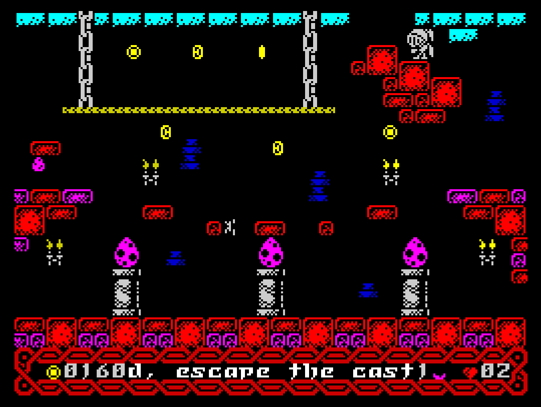 The Castle screenshot 2 for ZX Spectrum